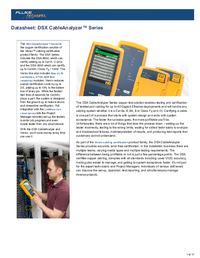 Thumbnail of document Data Sheet - DSX2-5-IE-K1 Cable Analyzer Kit